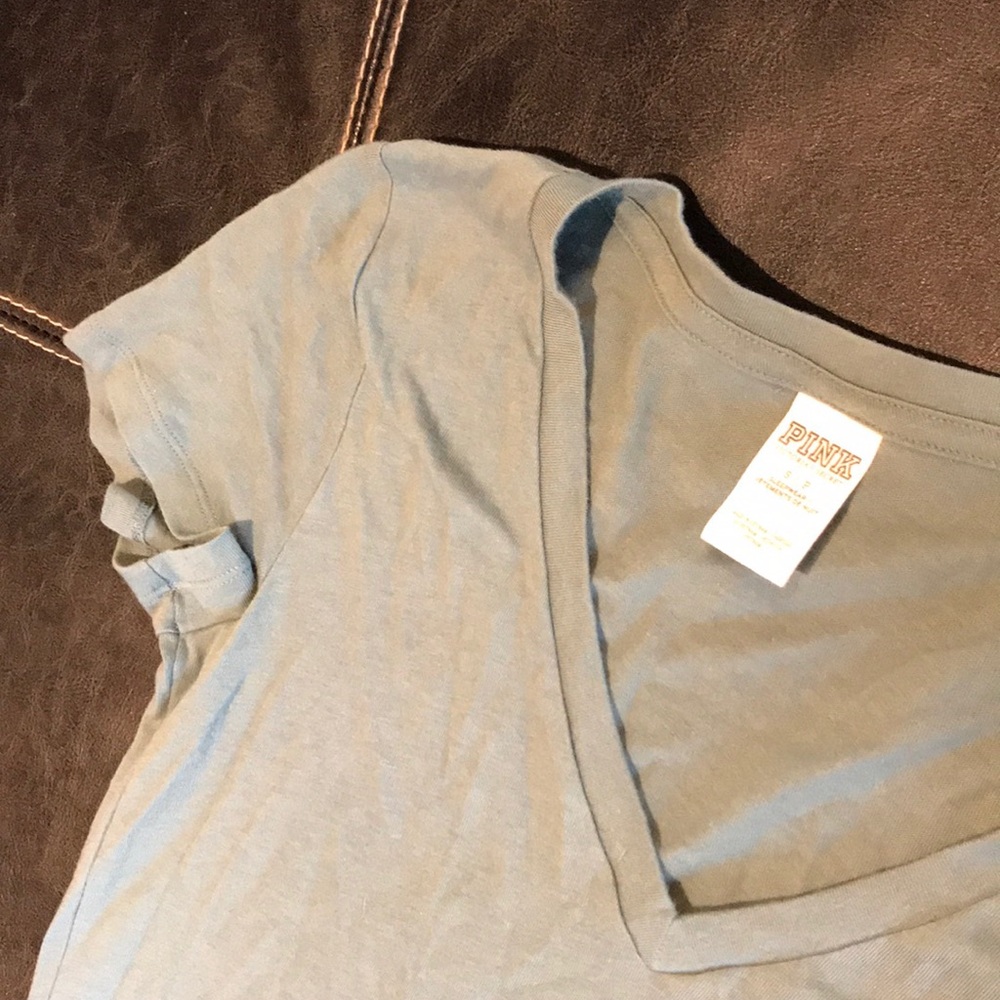 Sage Green PINK V-Neck